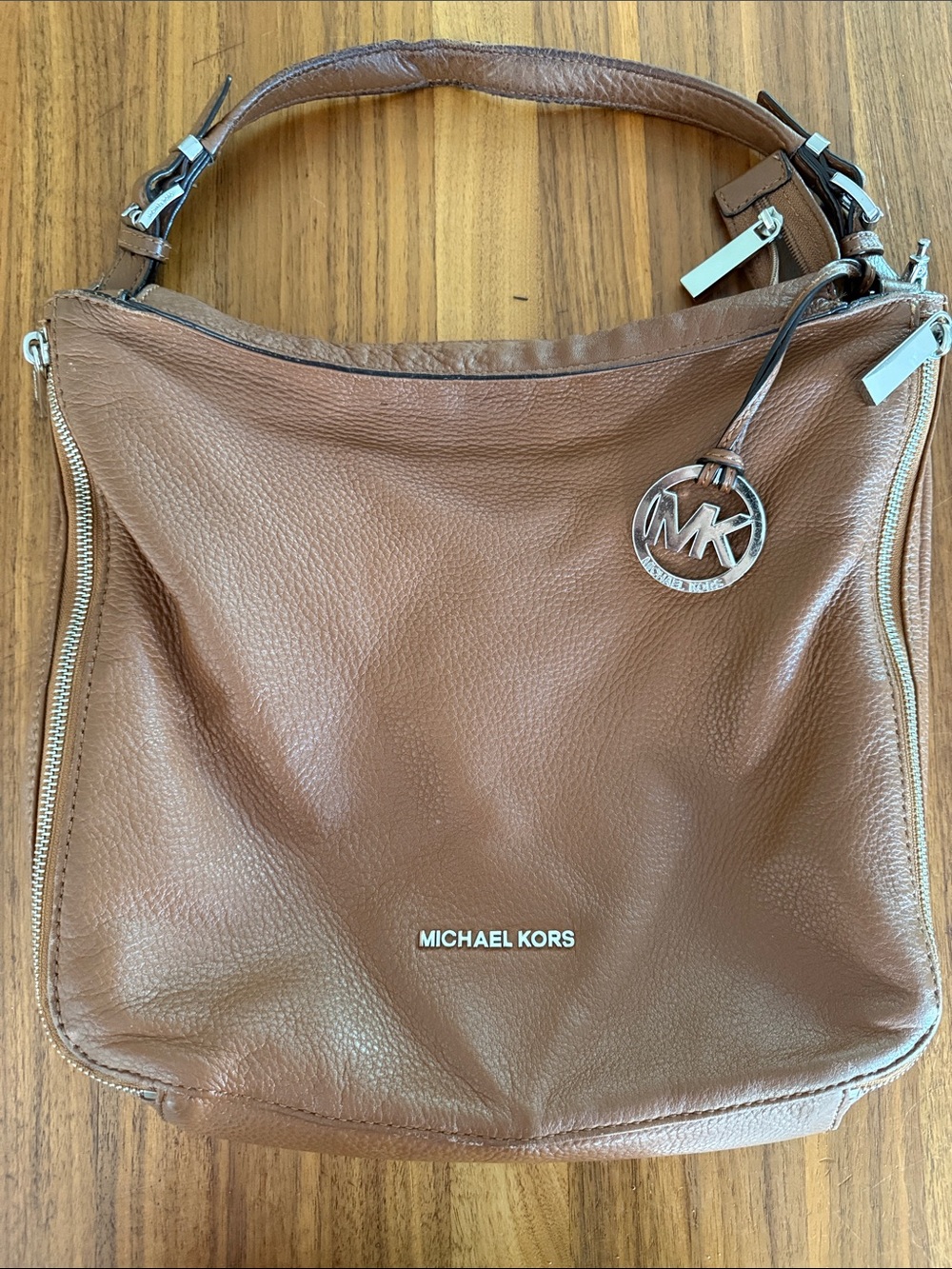 Michael Kors Matilda Brown Leather Shoulder bag